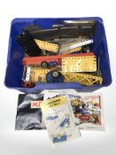 A quantity of Meccano.