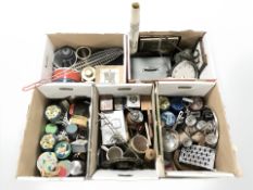 A large quantity of Scandinavian homewares, tins, kitchen items, framed pictures, etc.