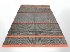 A 20th century flat weave carpet,