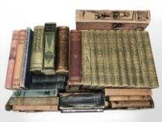 A group of antiquarian volumes, including The Childrens Treasure House, Chums, etc.