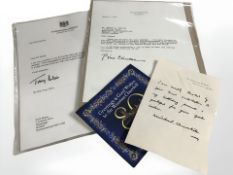 A signed letter from U.S.