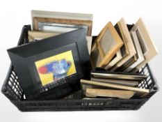 A quantity of contemporary picture frames, Nathan Pendlebury limited edition print, etc.