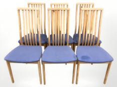 A set of four contemporary Danish dining chairs,