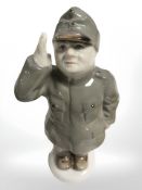 A Royal Dux figure 'The Perfect Soldier', height 19 cm.