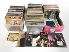 A large quantity of vinyl LP records, including The Rolling Stones, Roxy Music, Michael Jackson,