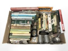 A group of volumes relating to motor vehicles, racing, a small quantity of racing awards,