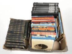 A quantity of annuals including The Beano, Victor, football books,