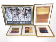 After Mark Rothko : Orange and Yellow : 1956, colour print, 61 cm x 48 cm,