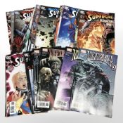 Approximately twenty eight DC Supergirl comics and four Marvel Nightcrawler comics.