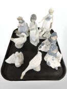 A group of Nao and other Spanish figures.