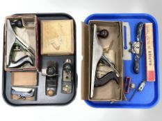 A group of woodworking tools and planes, to include Stanley No. 5, Record No.