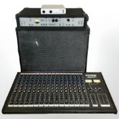 A Dynamix Series 3 mixing deck, an amplifier,