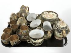 Two early 20th century Japanese export tea / coffee sets.