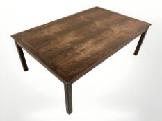 A 20th century Danish rectangular coffee table,