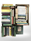 A collection of volumes relating to cricket.