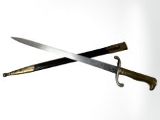 A German M1871 Parade/Dress bayonet, 36cm blade,
