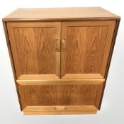 A G Plan teak double door entertainment cabinet,