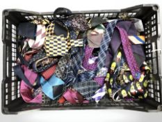 A quantity of gent's silk and polyester ties (1 box)