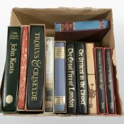 A group of Folio Society volumes.