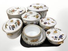 Approximately seventeen pieces of Royal Worcester Evesham oven to table wares