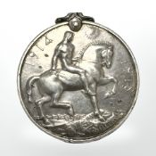 A First World War British War Medal named to Joseph Morris (lacking bar)