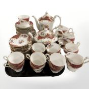 Approximately fifty seven pieces of Paragon tea china