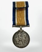A First World War British War Medal named to Lieut. N.D.