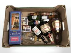 Several bottles of alcohol including Glayva Scotch liqueur , Grant's ,