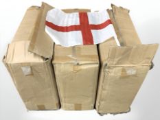 A large quantity of England flag car pendants.