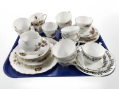 A Royal Vale part tea set and further tea china including Dorchester, Duchess,