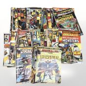 A collection of 1970's Marvel Dracula Lives and The Avengers comics (1 box)