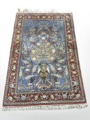 A fine Isfahan Tree of Life rug, Central Iran, signed,