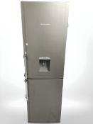 A Hotpoint fridge freezer with water dispenser
