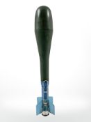 A German DM28 Energa practice anti-tank rifle grenade with flip-up sight