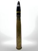 A British 40mm Mk4 brass shell case with resin head