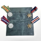 A group of four George VI World War II medals on ribbons awarded to Sergeant John Tait,