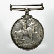 A First World War British War Medal named to 24221 R. D. A. Gregory R.N.R.