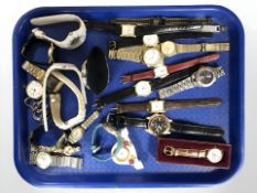 A group of modern lady's and gent's wrist watches including Ben Sherman, Pulsar,