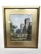 K* F* B* : Hardwick Hall, watercolour, signed and dated 'August 16, 1899', 30 cm x 23 cm,