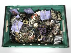 A large quantity of modern costume jewellery.
