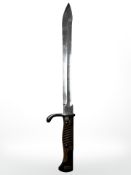 A German WWI S98/05 sword bayonet with sawback officially removed, 37cm blade,