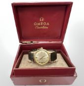 A gent's vintage 18ct gold Omega Constellation automatic chronometer wristwatch,