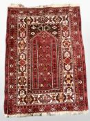 A Turkoman prayer rug, Afghanistan,