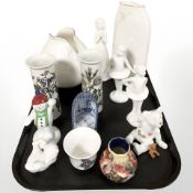 Two Royal Doulton Impressions porcelain vases, entitled 'Mystique' and 'Carnation',