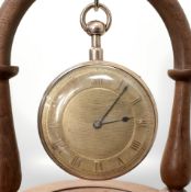 A fine quality Georgian heavy 18ct gold quarter-repeating open faced pocket watch by Grant,