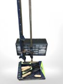 A multi drawer hard ware chest and contents,