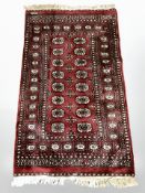 A Turkoman rug, Afghanistan, signed to one corner,