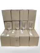 Sixteen boxes, each containing six highball drinking glasses, height 19 cm.