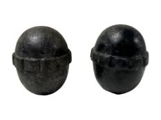 Two WWI German egg grenades