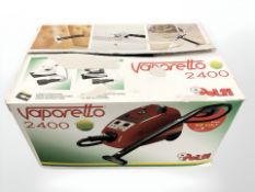 A Polty Vaporetto 2400 steam cleaner in box